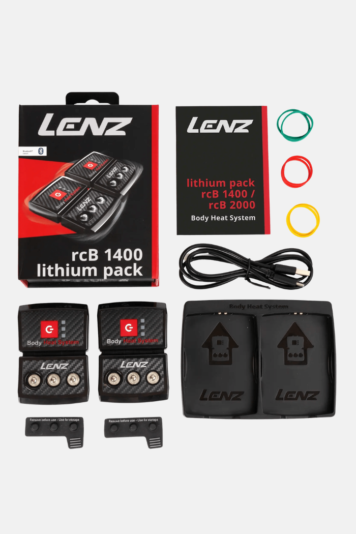 Lenz Lithium Pack rcB 1400 Batería Calentador Vestimenta Black