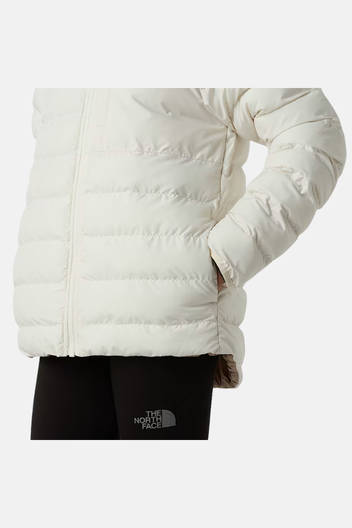 The North Face Girls Reversible Perrito Chaqueta White Dune