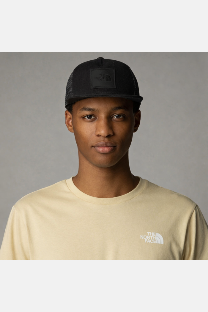 The North Face Half Dome Trucker Gorra TNF Black/Leather Patch