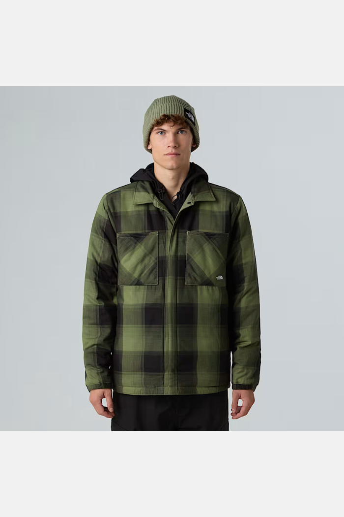 The North Face Mns Afterburner Flannel Chaqueta Bark Mist/TNF Black Shadow Plaid