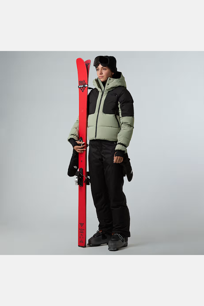 The North Face Wms Cold Spell Cropped Chaqueta Pluma Slate Moss/TNF Black
