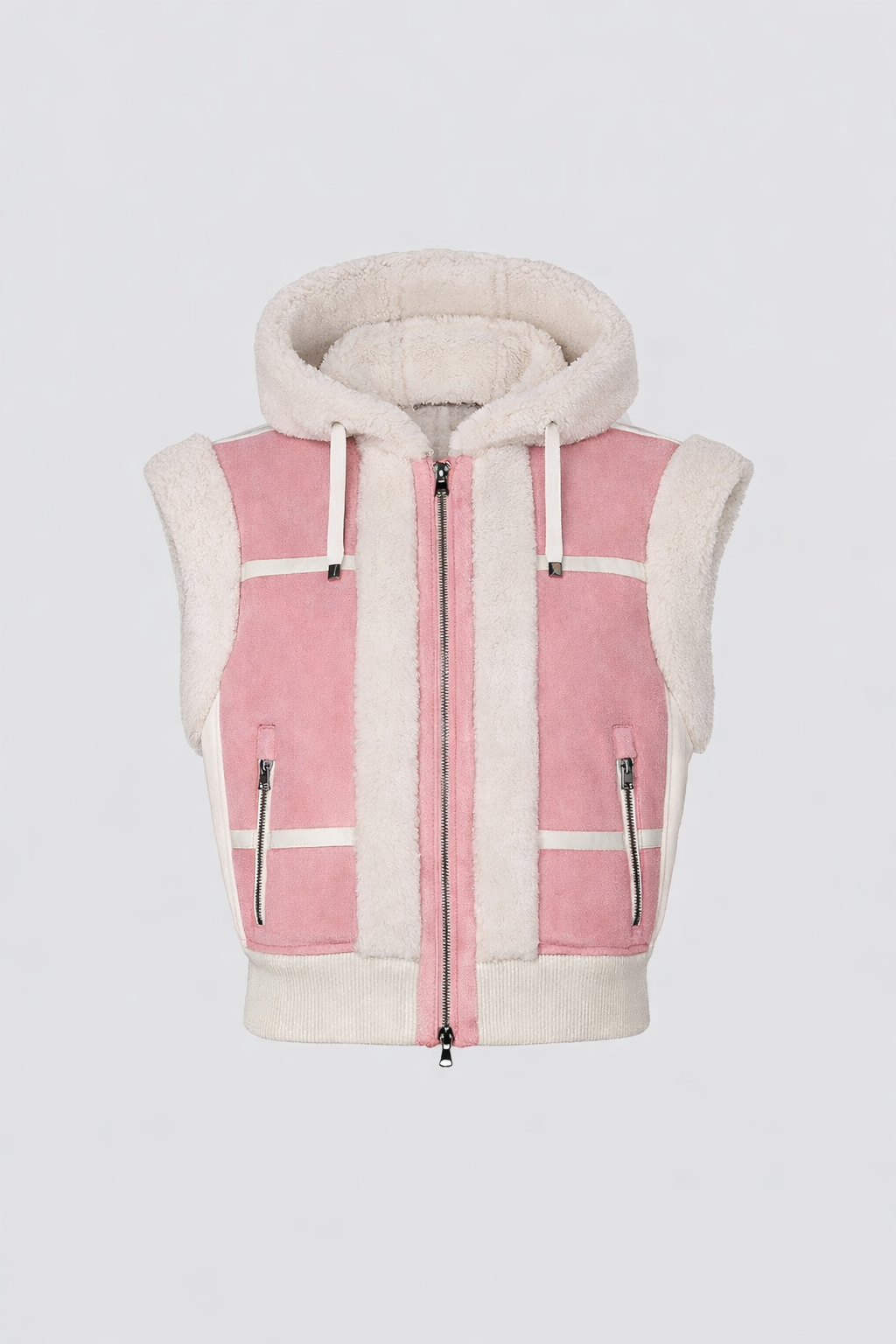 Bogner Feli-L Chaleco de Piel Vibrant Rose