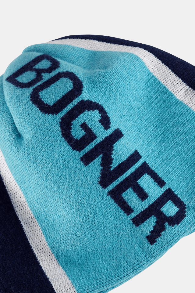 Bogner Ricko Gorro Off White Midnight Blue