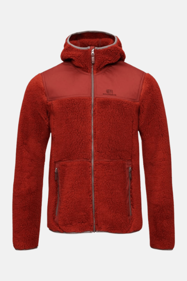 Elevenate Men's Glacier Pile Hood Forro Polar Rooibos