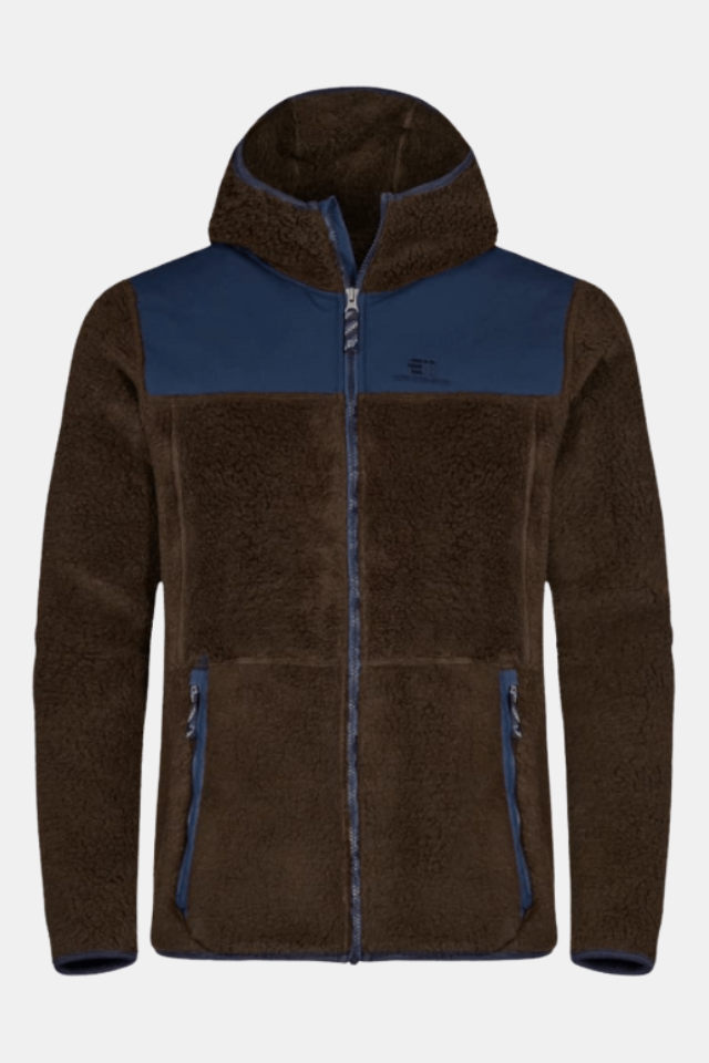 Elevenate Men's Glacier Pile Hood Forro Polar Shiitake Brown