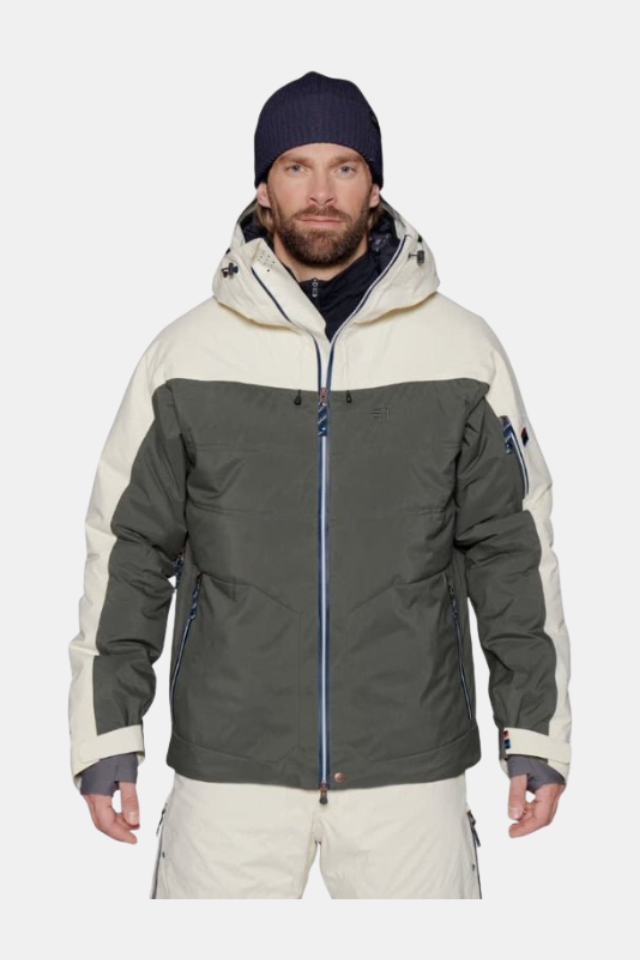 Elevenate Men's St Moritz Chaqueta Gray Green
