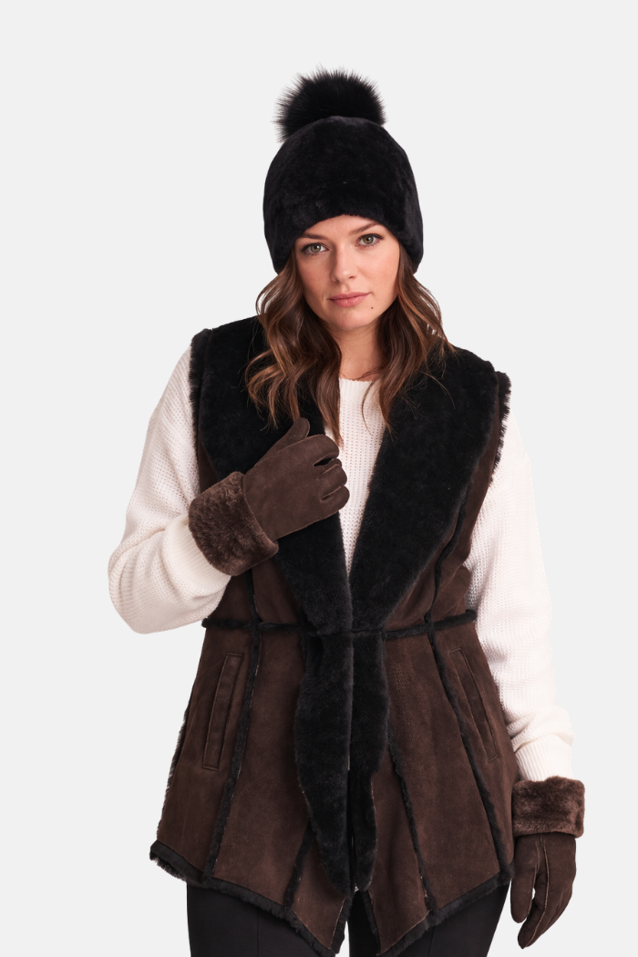 Gena Kasta Merino Gorro negro