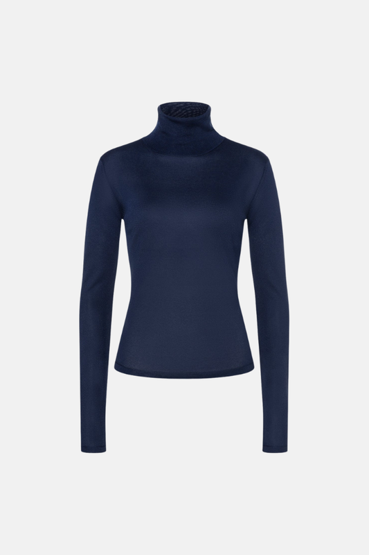 Jet Set Eva Jersey De Cuello Alto Glam Dark Blue 