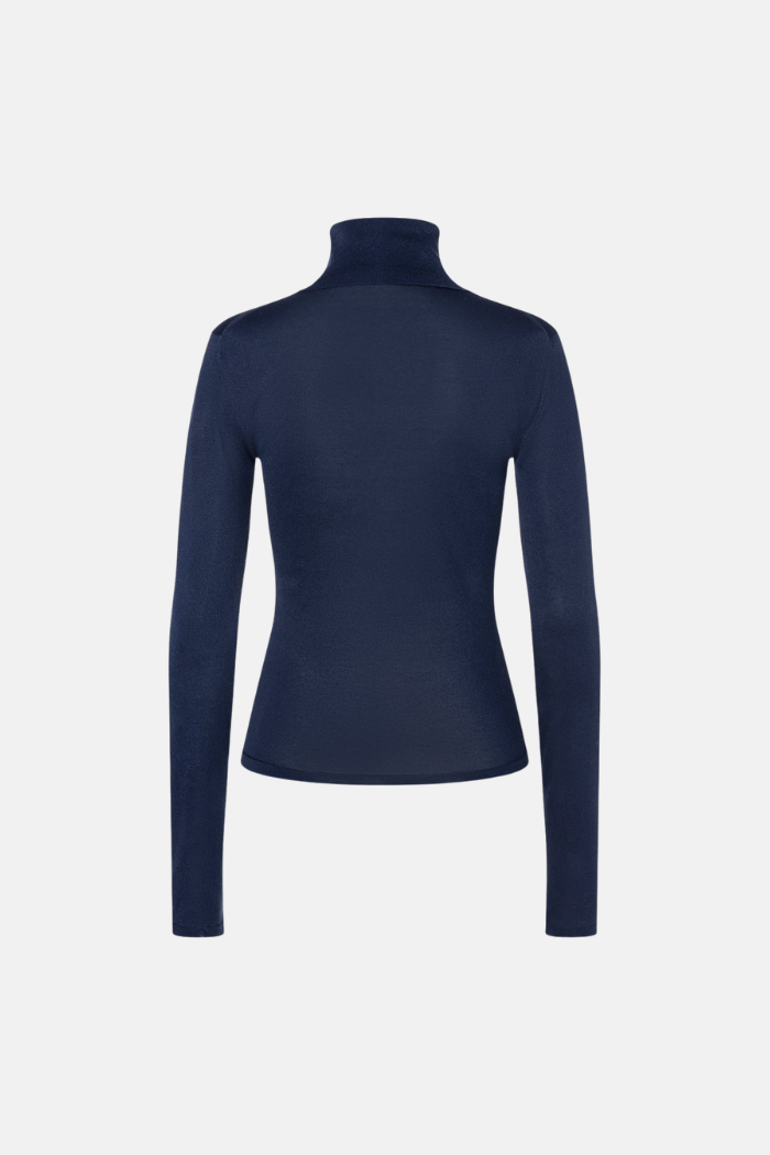 Jet Set Eva Jersey De Cuello Alto Glam Dark Blue 