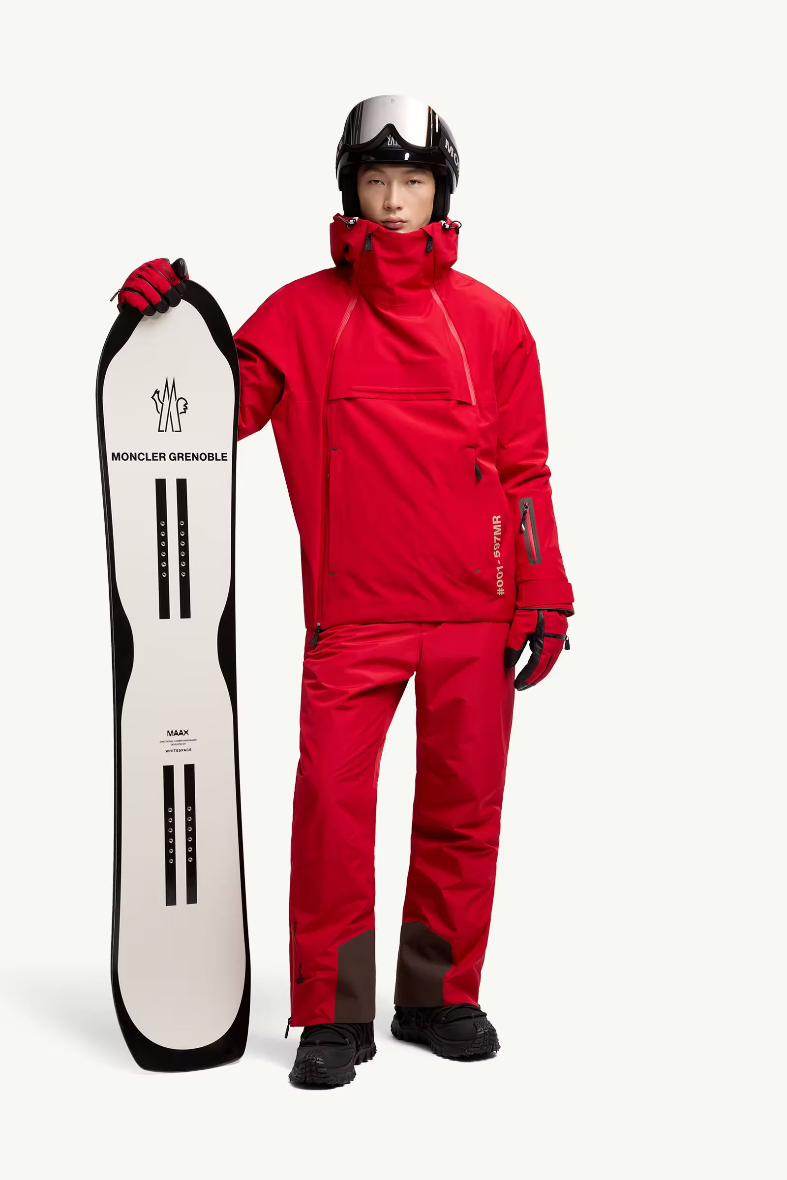 Moncler Limited Edition X Whitespace Snowboard White