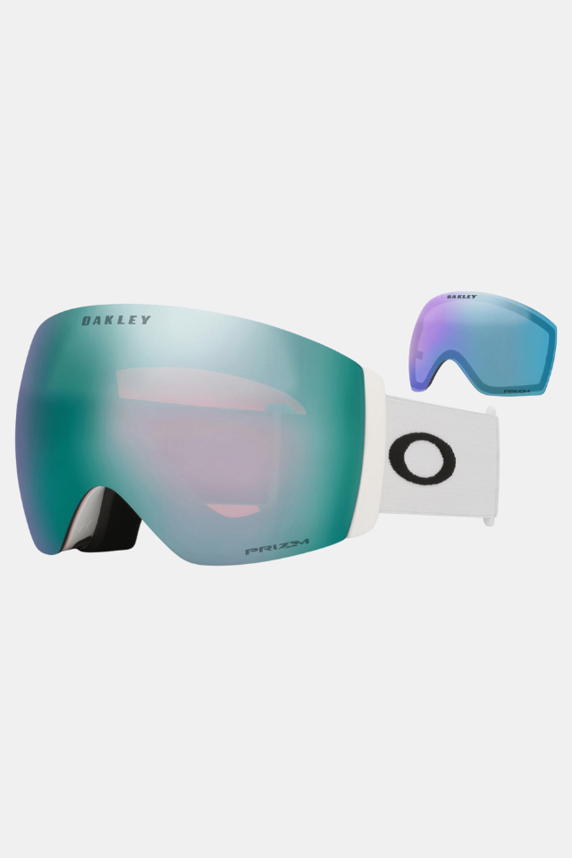 Oakley Flight Deck Pro L Matte White / Prizm Snow Sapphire Iridium / Prizm Snow Iced Iridium