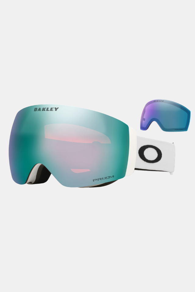 Oakley Flight Deck Pro M Matte White / Prizm Sapphire Iridium / Prizm Iced Iridium