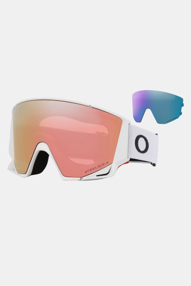 Oakley Flow Scape Matte White / Prizm Rose Gold Iridium / Prizm Snow Iced Iridium