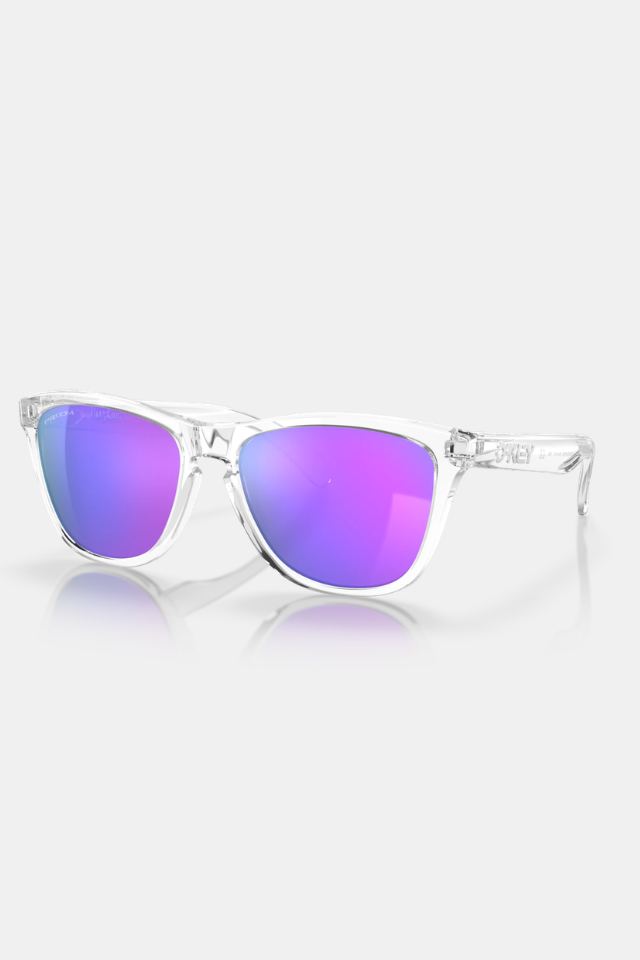 Oakley Frogskins Polished Clear / Prizm Violet