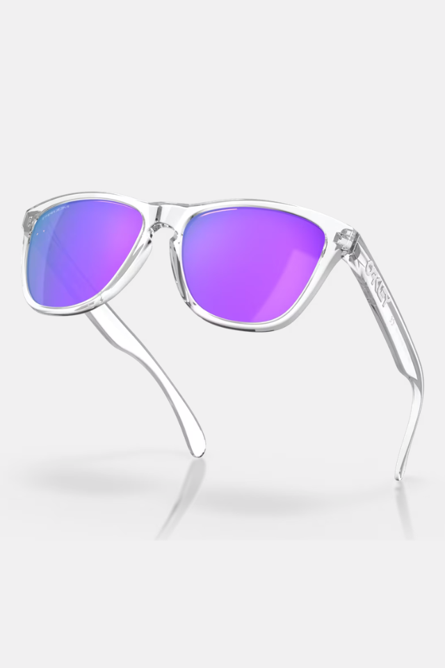Oakley Frogskins Polished Clear / Prizm Violet