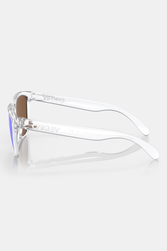 Oakley Frogskins Polished Clear / Prizm Violet