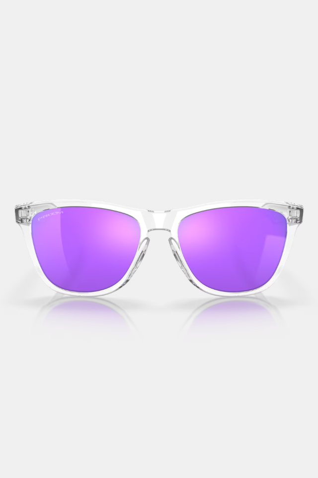 Oakley Frogskins Polished Clear / Prizm Violet