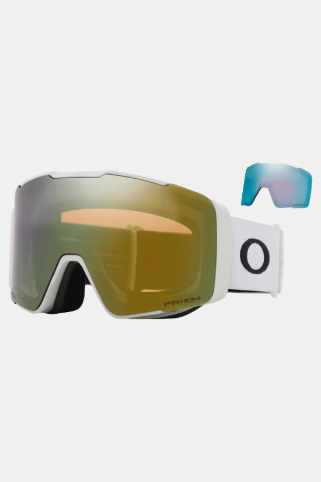 Oakley Line Miner Pro L Matte White / Prizm Sage Gold Iridium / Prizm Sapphire Iridium