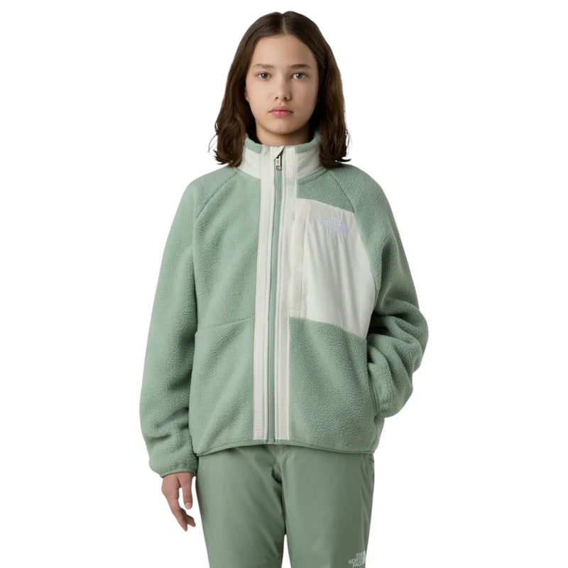 The North Face Girls Yumiori FZ Forro Polar Slate Moss