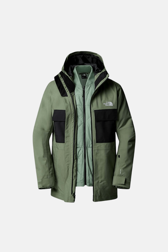 The North Face Mns Triclimate Fourbarrel 3 en 1 Chaqueta Bark Mist-TNF Black