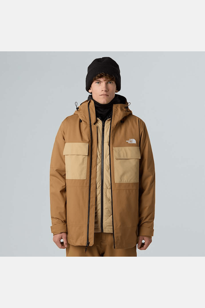 The North Face Mns Triclimate Fourbarrel 3 en 1 Chaqueta Utility Brown-Khaki Stone