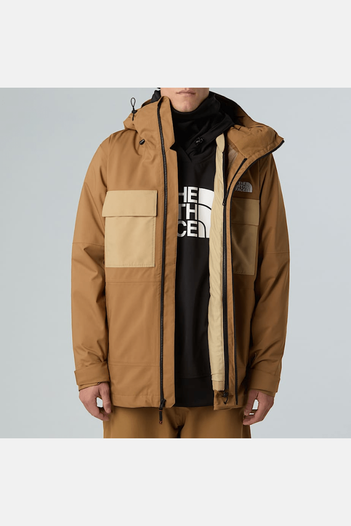 The North Face Mns Triclimate Fourbarrel 3 en 1 Chaqueta Utility Brown-Khaki Stone