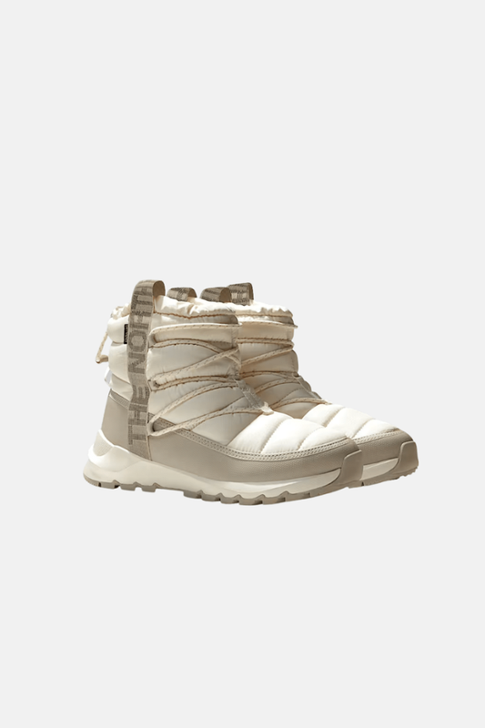 The North Face Wms Thermoball Lace Up Botas Après Ski Gardenia White/Silver Grey