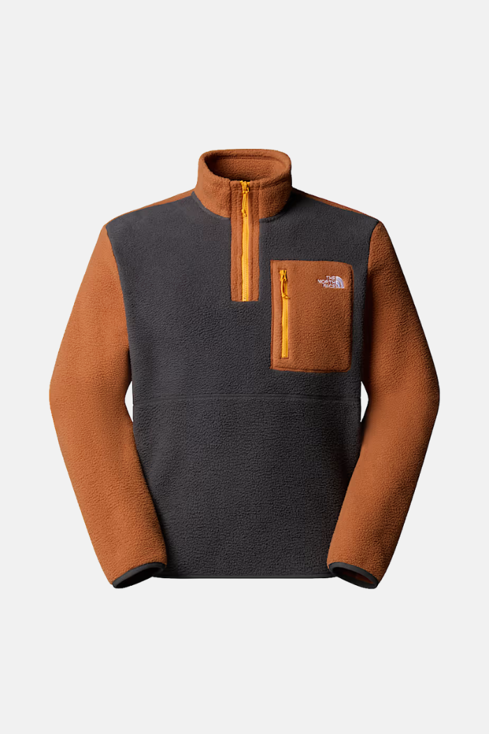 The North Face Yumiori 1/4 Zip Forro Polar Asphalt Grey/Burnt Umber/Summit Gold