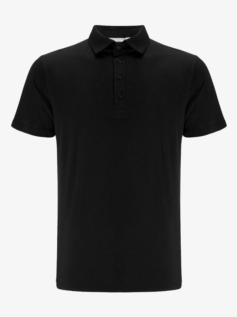 Nós, noruegueses - Polo BaseOne masculina preta tamanho XL