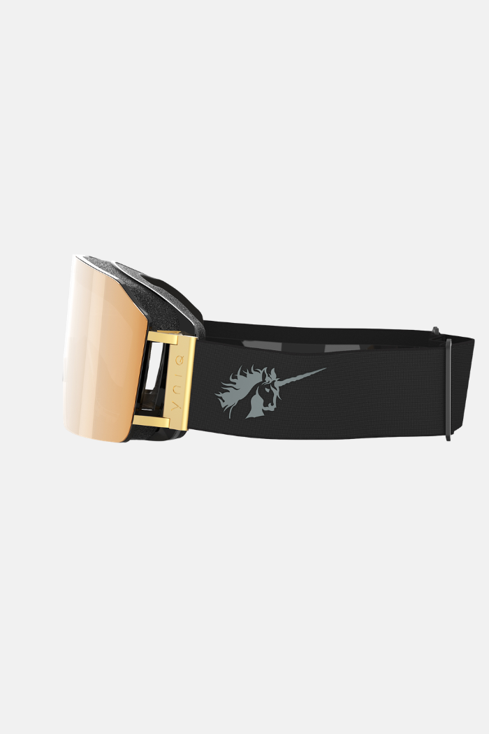 Yniq Model Nine Máscara Black Black All Gold