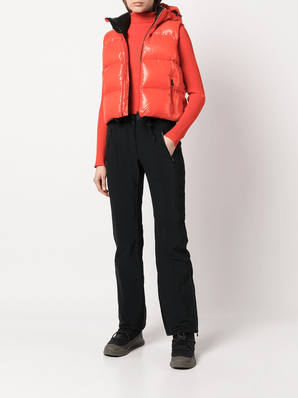 AZTECH Snowbird Puffer Vest Women's Chaleco Orange Crush