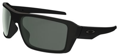 Oakley Double Edge Sunglasses Matte Black Dark Gray