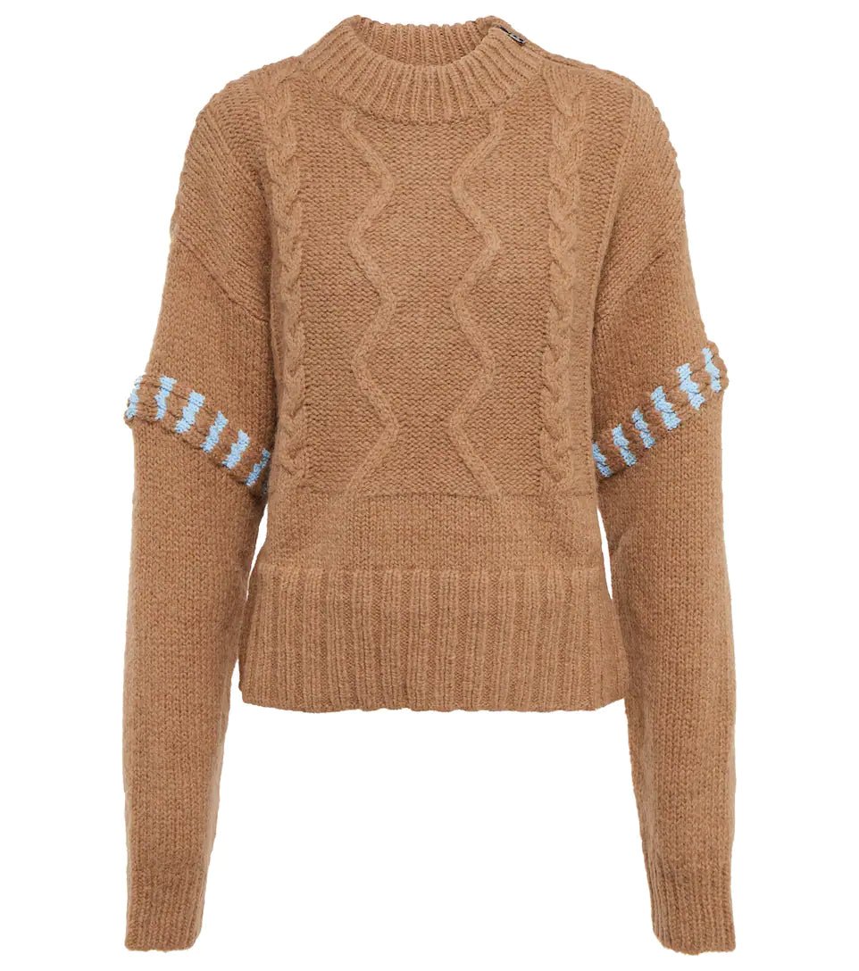 Maillot Bogner Rike en alpaga et laine marron clair S
